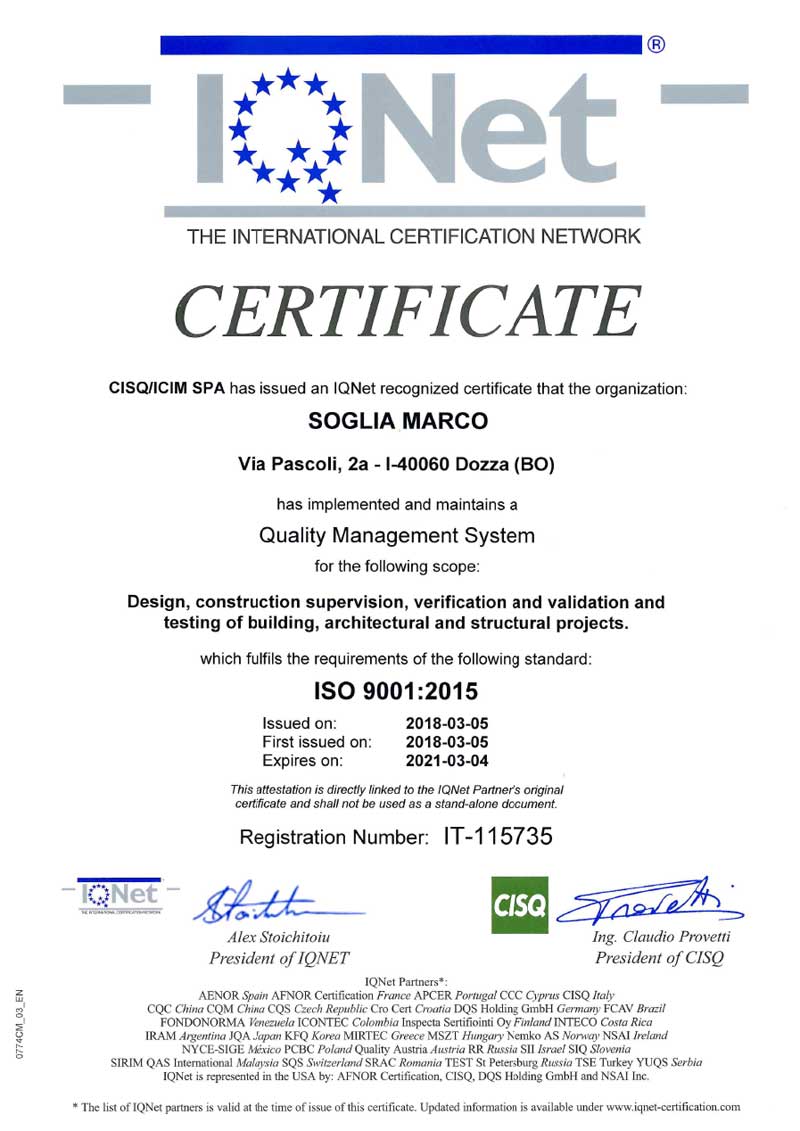 Certificazione UNI EN ISO 9001:2015